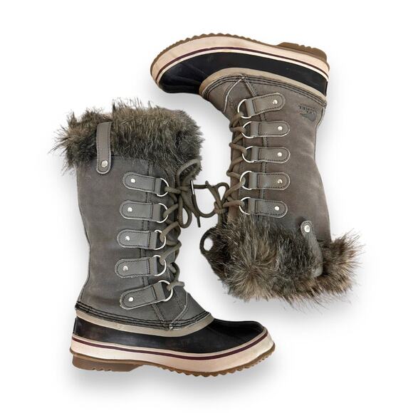 Sorel Joan of Arctic Boot for Women Size 6 Quarry Black Snow Boots Waterproof - Picture 4 of 14